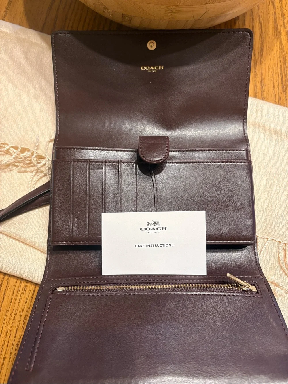 Coach smooth leather